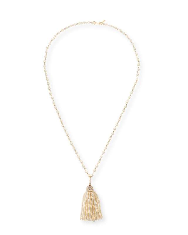 Pearly Tassel Necklace